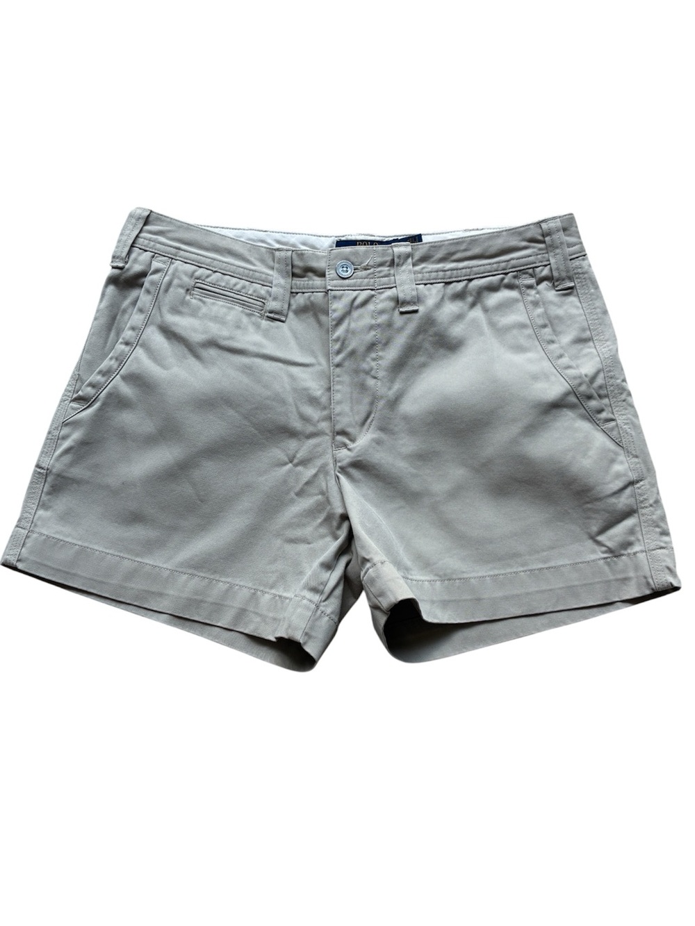 Polo Ralph Lauren Women's Beige 100% Cotton Chino Shorts Size 4